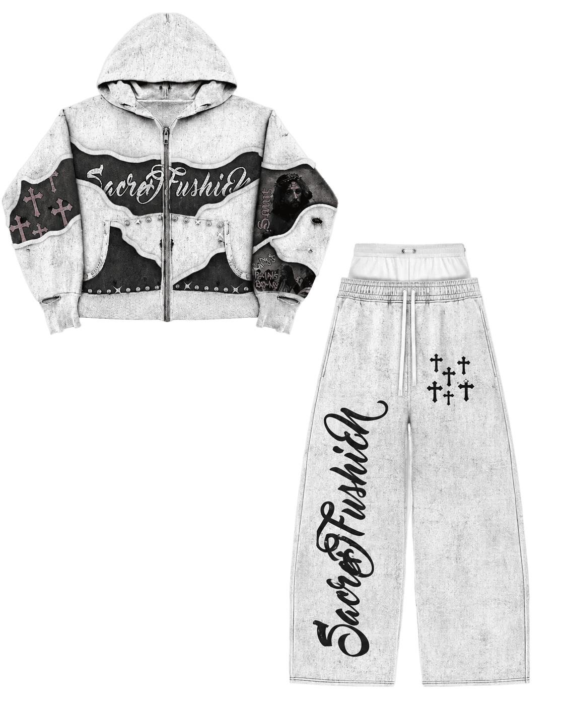 Heavenly pressure set (white).