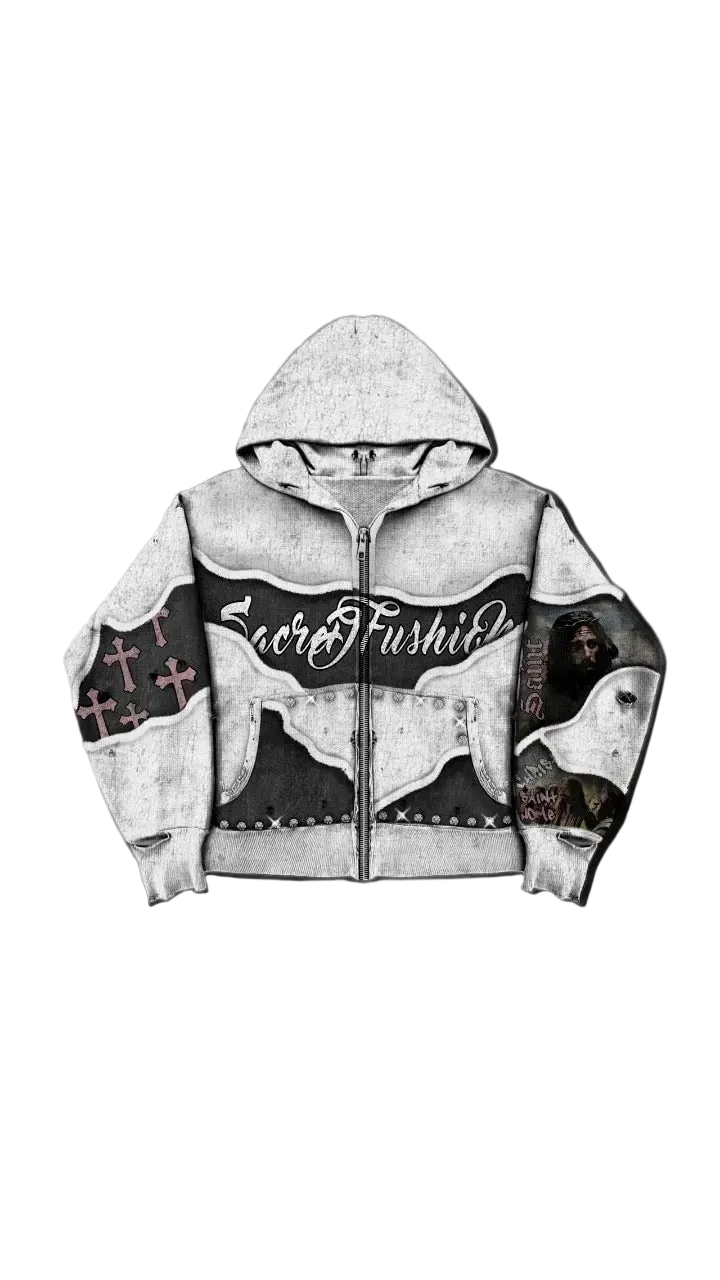 Heavenly pressure hoodie (white)